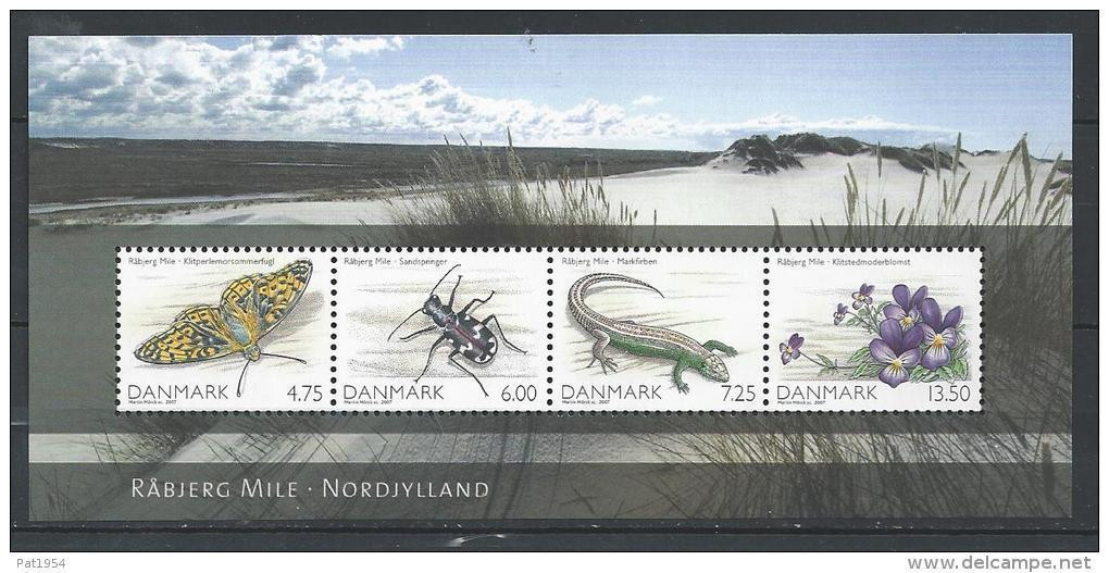 Danemark 2007 Bloc 33 Neuf Faune Et Flore - Blocks & Sheetlets