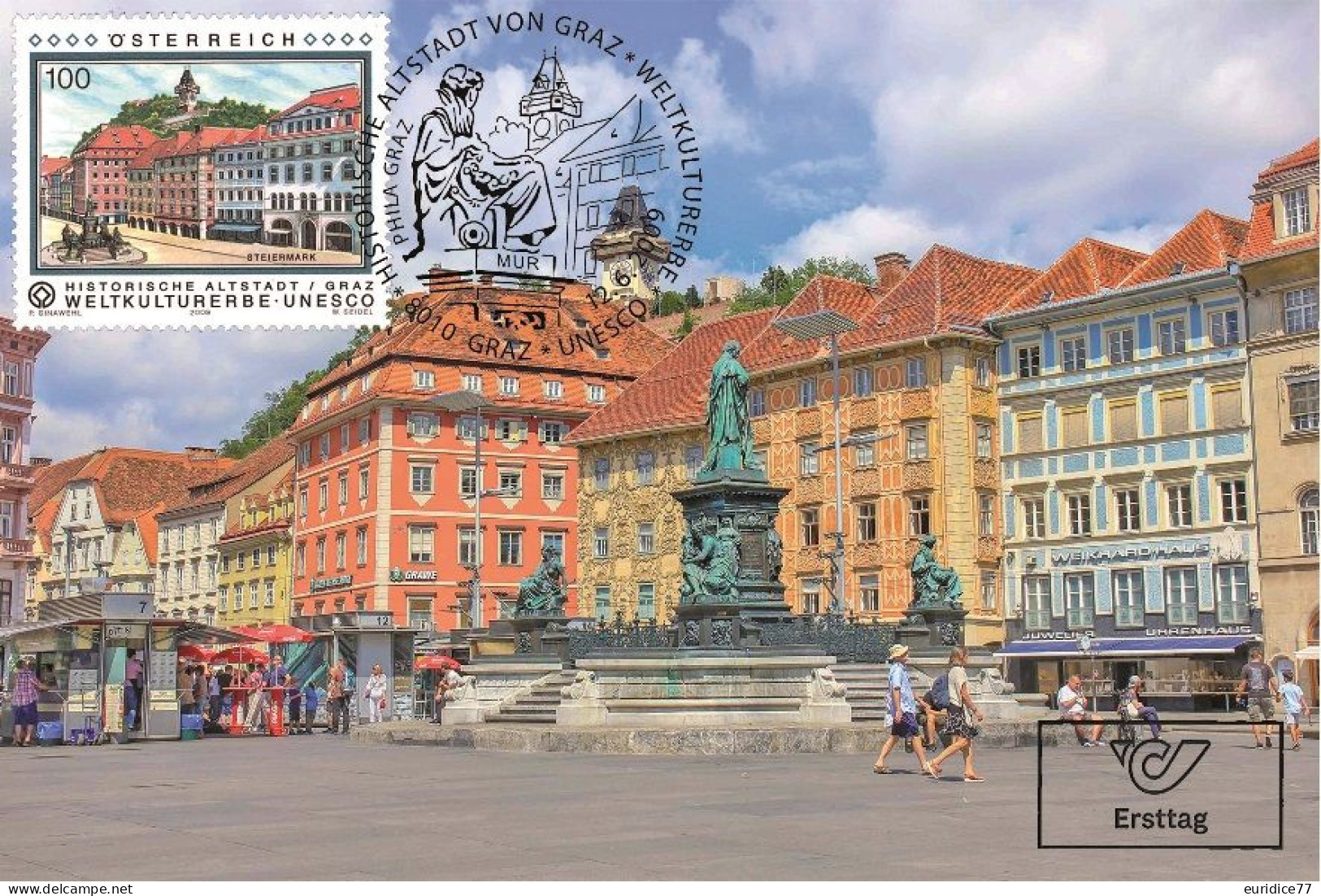 Austria 2009 - UNESCO: Historische Altstadt Von Graz Carte Maximum - Cartes-Maximum (CM)