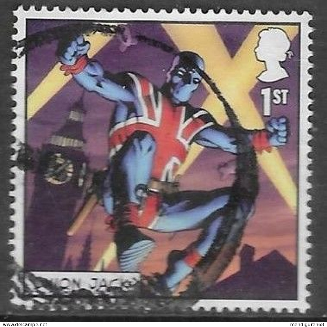 GROSSBRITANNIEN GRANDE BRETAGNE GB 2019 MARVEL COMICS: UNION JACK 1st USED SG 4189 MI 4344 YT 4756 SC 3822 - Gebruikt