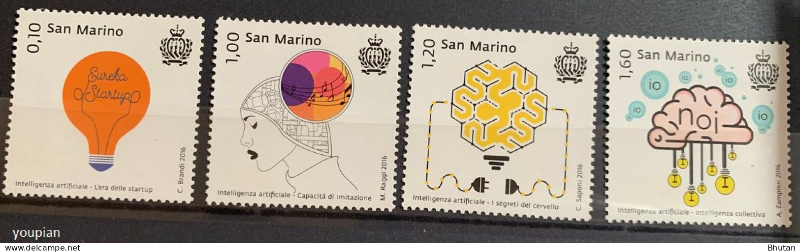 San Marino 2016, Artificial Intelligence, MNH Stamps Set - Unused Stamps