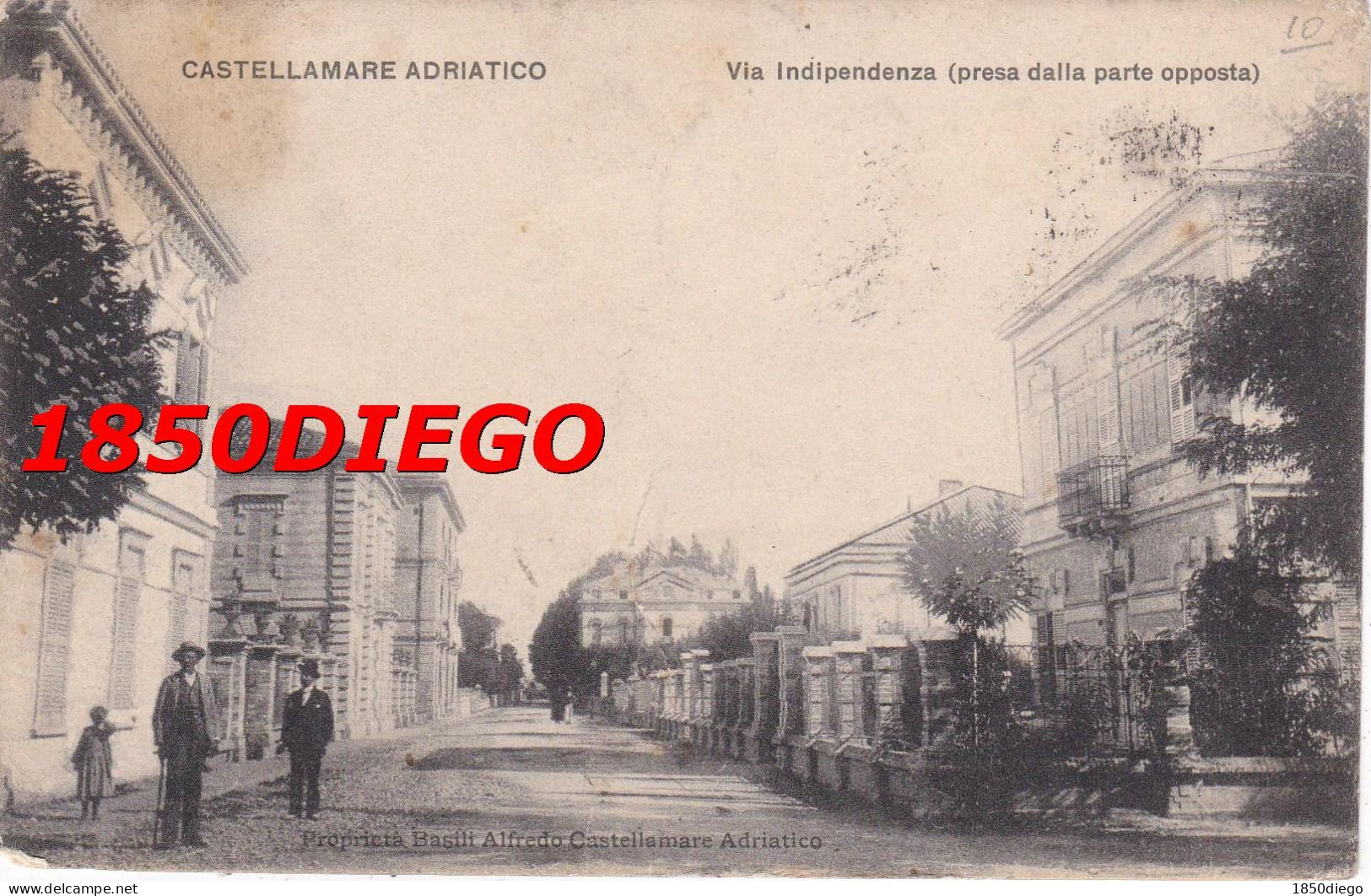 CASTELLAMMARE ADRIATICO - VIA INDIPENDENZA F/PICCOLO  VIAGGIATA  ANIMAZIONE - Pescara