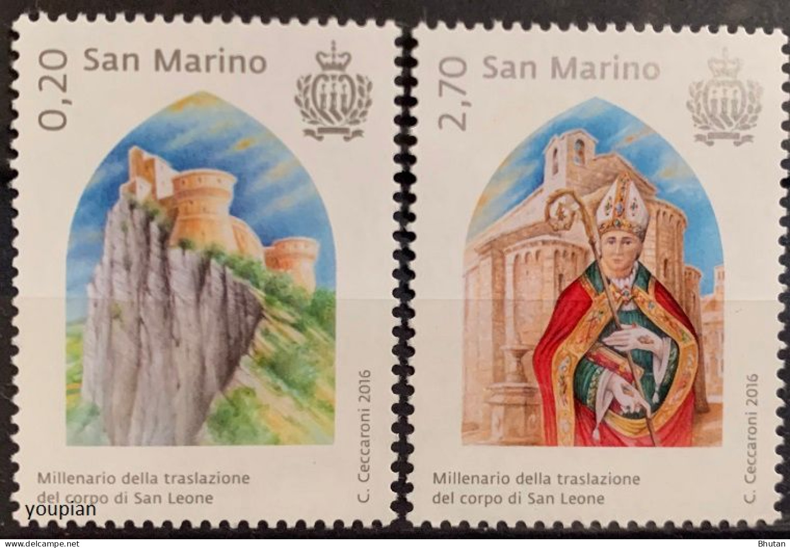San Marino 2016, Leo Montrefelto, MNH Stamps Set - Neufs