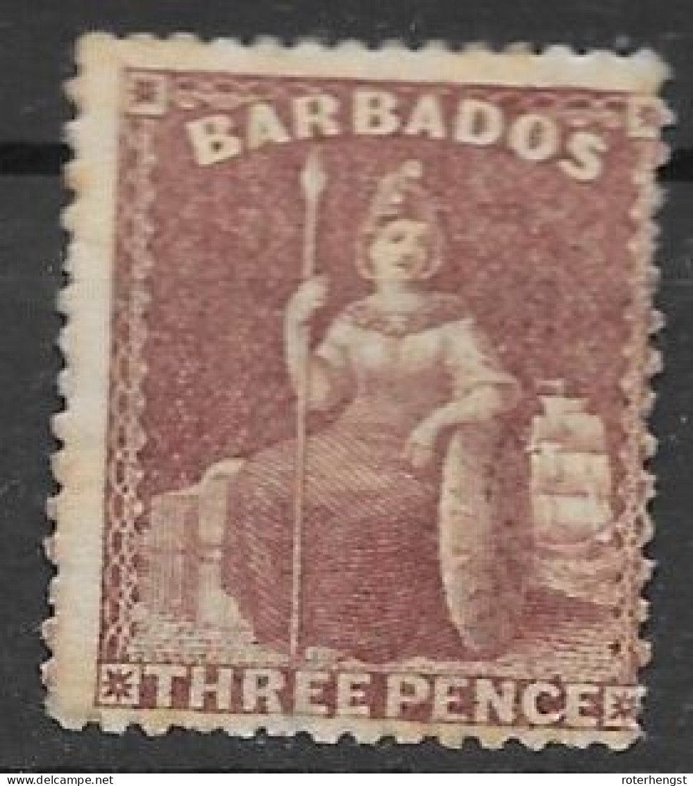 Barbados Mh * 1873 500 Euros Original Gum - Barbados (...-1966)