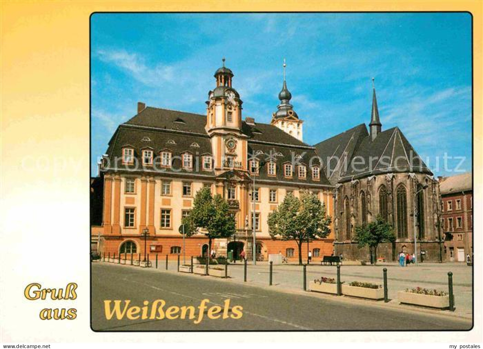 72782756 Weissenfels Saale Rathaus Und Stadtkirche St Marien Weissenfels - Weissenfels