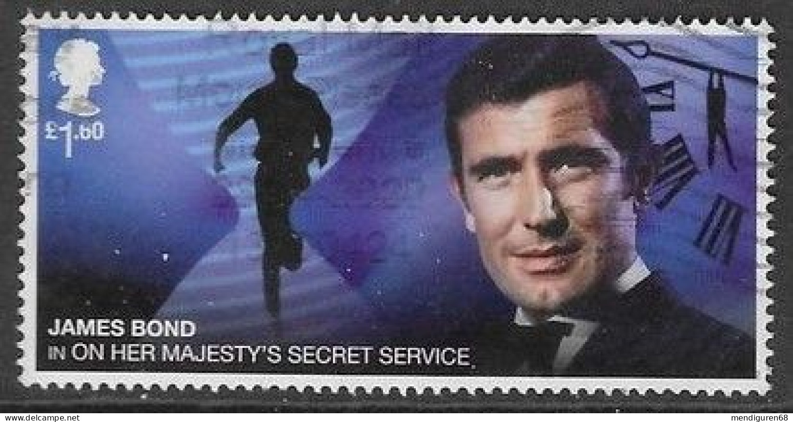 GROSSBRITANNIEN GRANDE BRETAGNE GB 2020 JAMES BOND:G. LAZENBY,ON HER MAJESTY'S SECRET SERVICE £1.60 SG 4336 MI 4545 YT 4 - Gebruikt