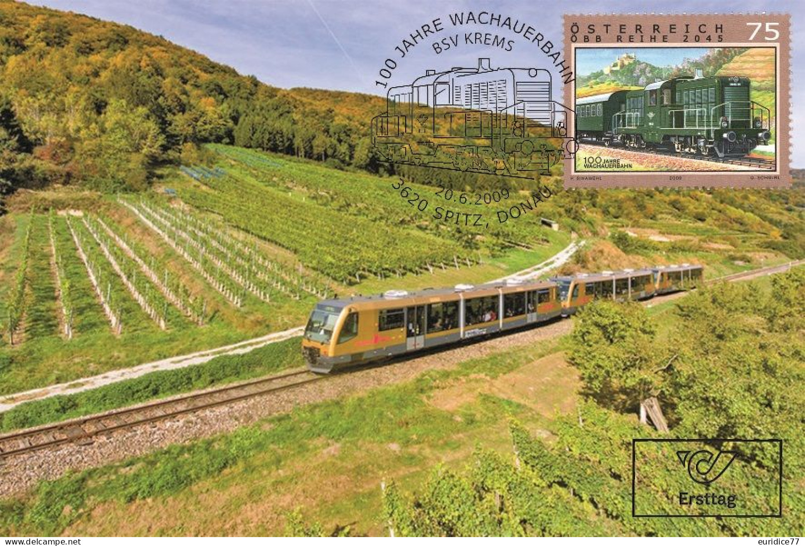 Austria 2009 - 100 Jahre Wachauerbahn Carte Maximum - Cartes-Maximum (CM)