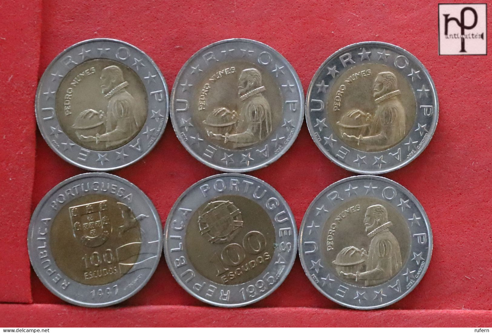 PORTUGAL  - LOT - 6 COINS - 2 SCANS  - (Nº58287) - Kiloware - Münzen