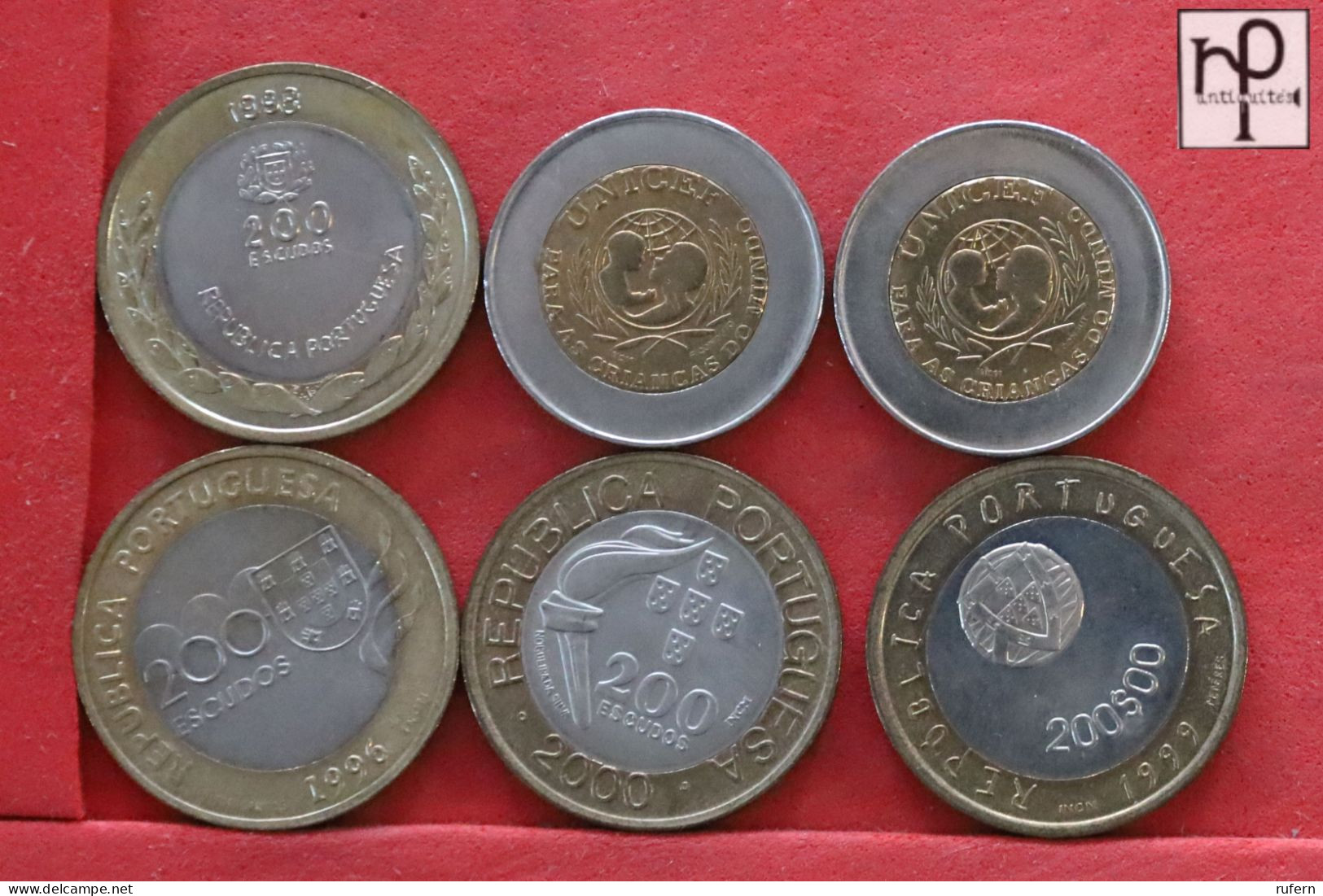PORTUGAL  - LOT - 6 COINS - 2 SCANS  - (Nº58288) - Mezclas - Monedas