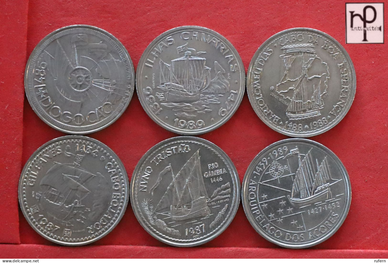 PORTUGAL  - LOT - 6 COINS - 2 SCANS  - (Nº58289) - Kiloware - Münzen