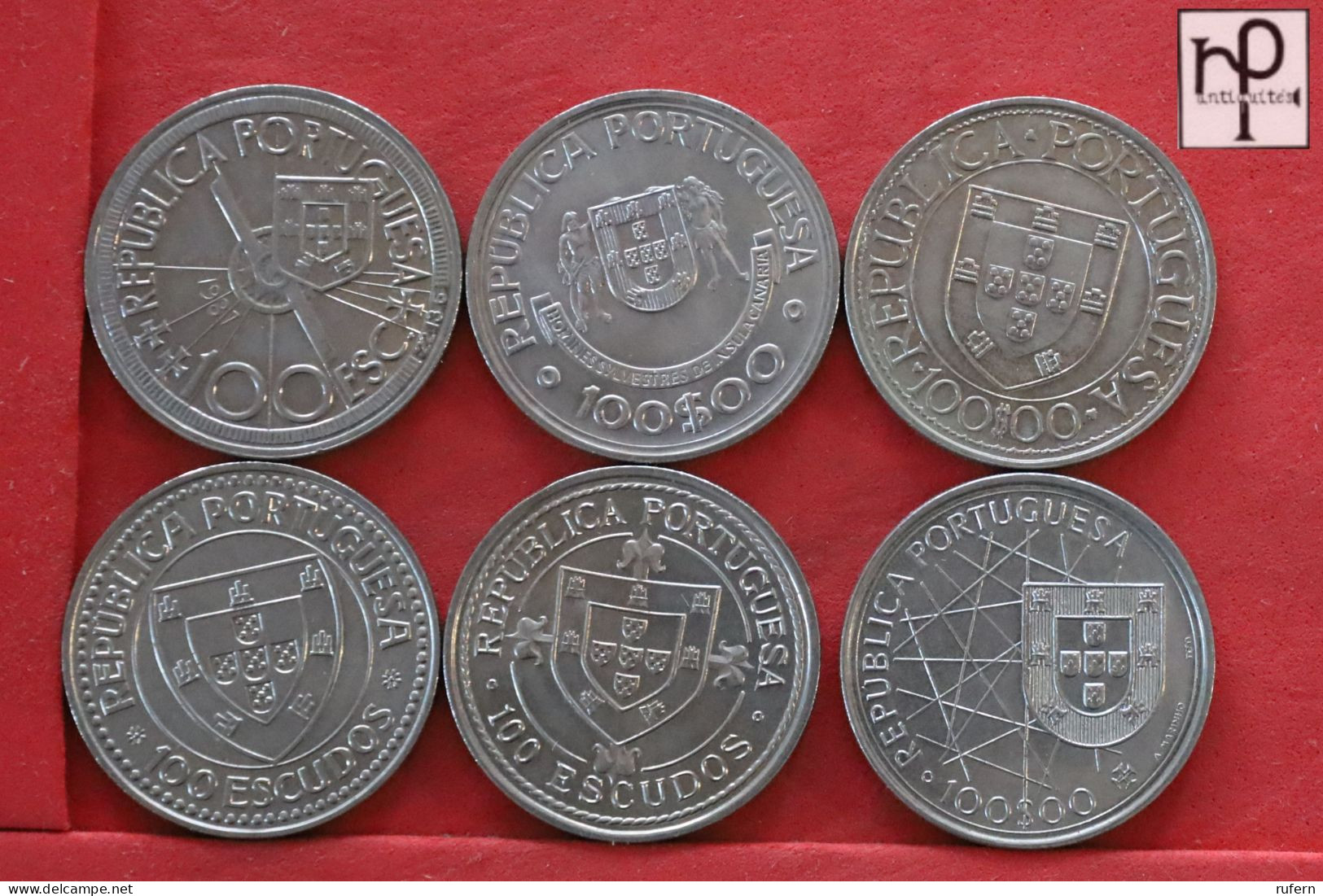 PORTUGAL  - LOT - 6 COINS - 2 SCANS  - (Nº58289) - Mezclas - Monedas