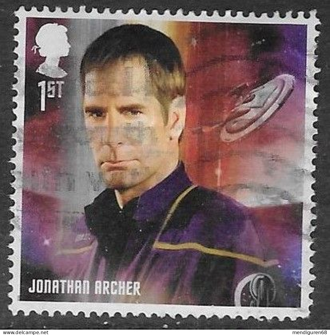 GROSSBRITANNIEN GRANDE BRETAGNE GB 2020 STAR TREK: JONATHAN ARCHER 1st USED SG 4447 MI 4689 YT 5099 SC 4049 - Gebruikt