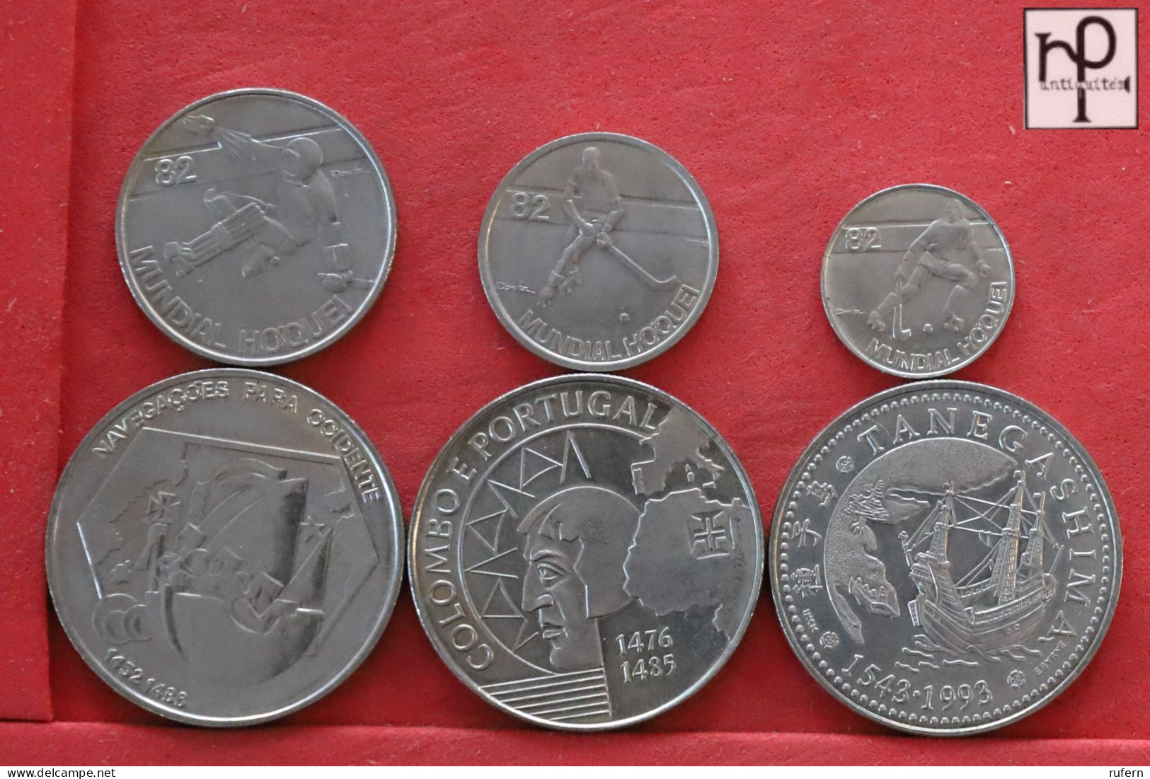 PORTUGAL  - LOT - 6 COINS - 2 SCANS  - (Nº58290) - Kiloware - Münzen