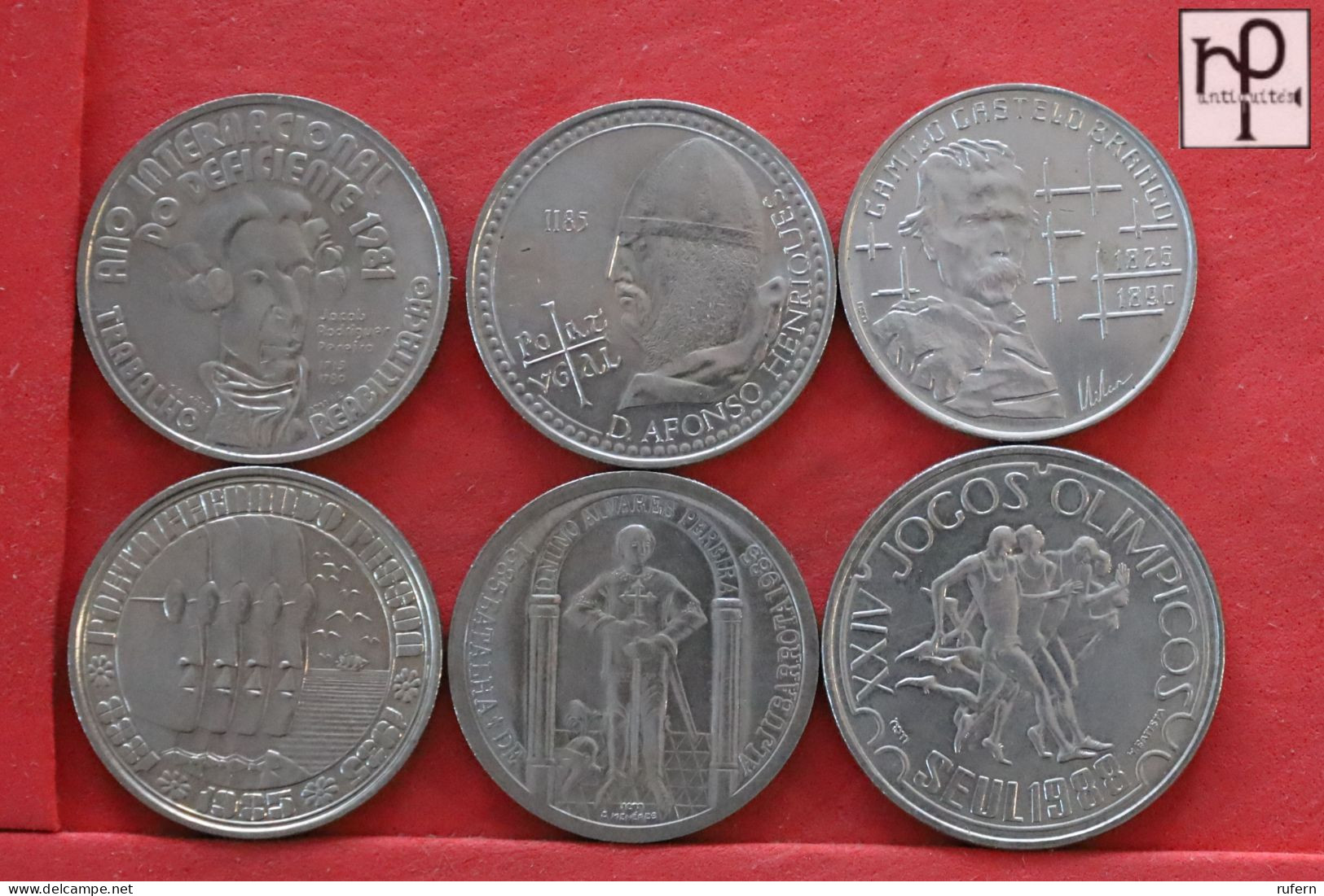 PORTUGAL  - LOT - 6 COINS - 2 SCANS  - (Nº58292) - Lots & Kiloware - Coins