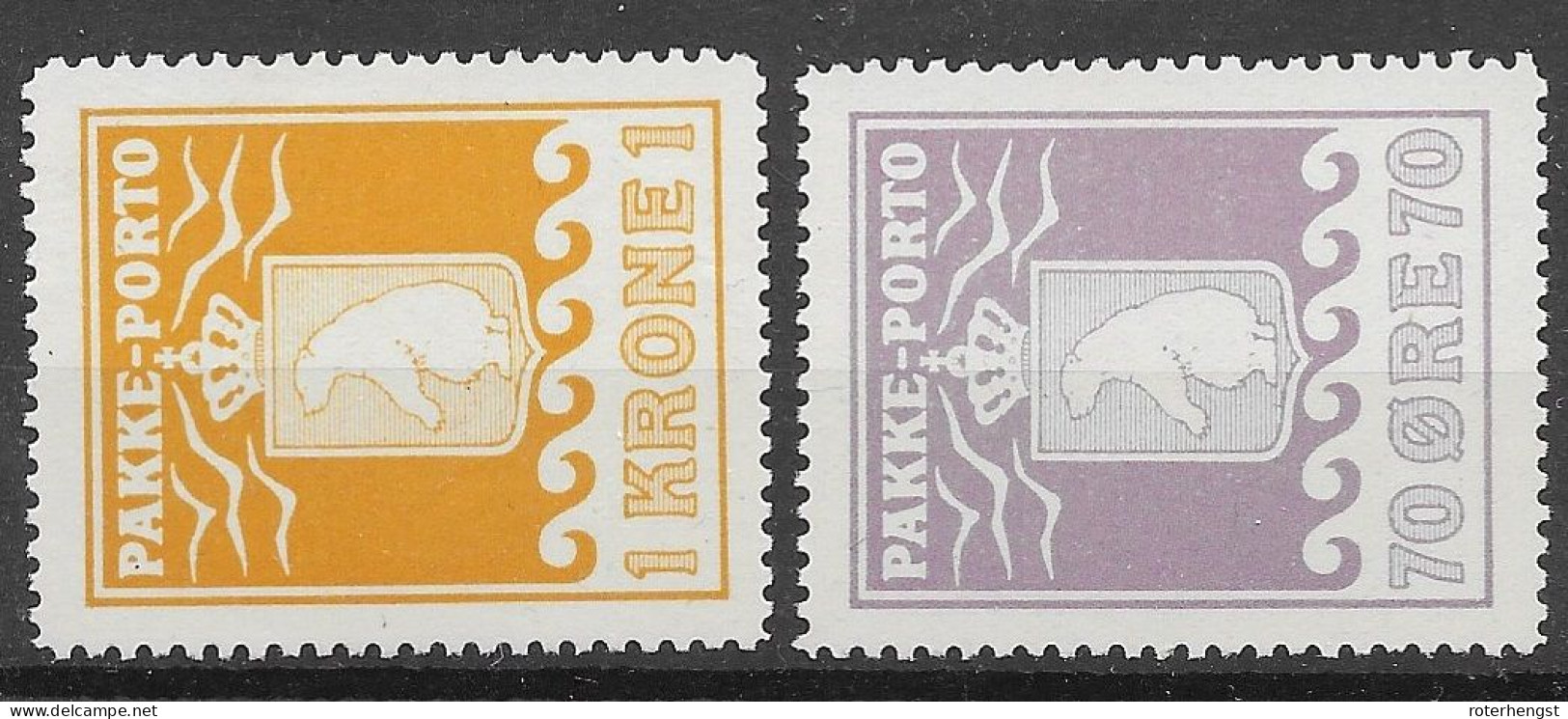 Greenland Mnh ** 1937 130 Euros - Paketmarken