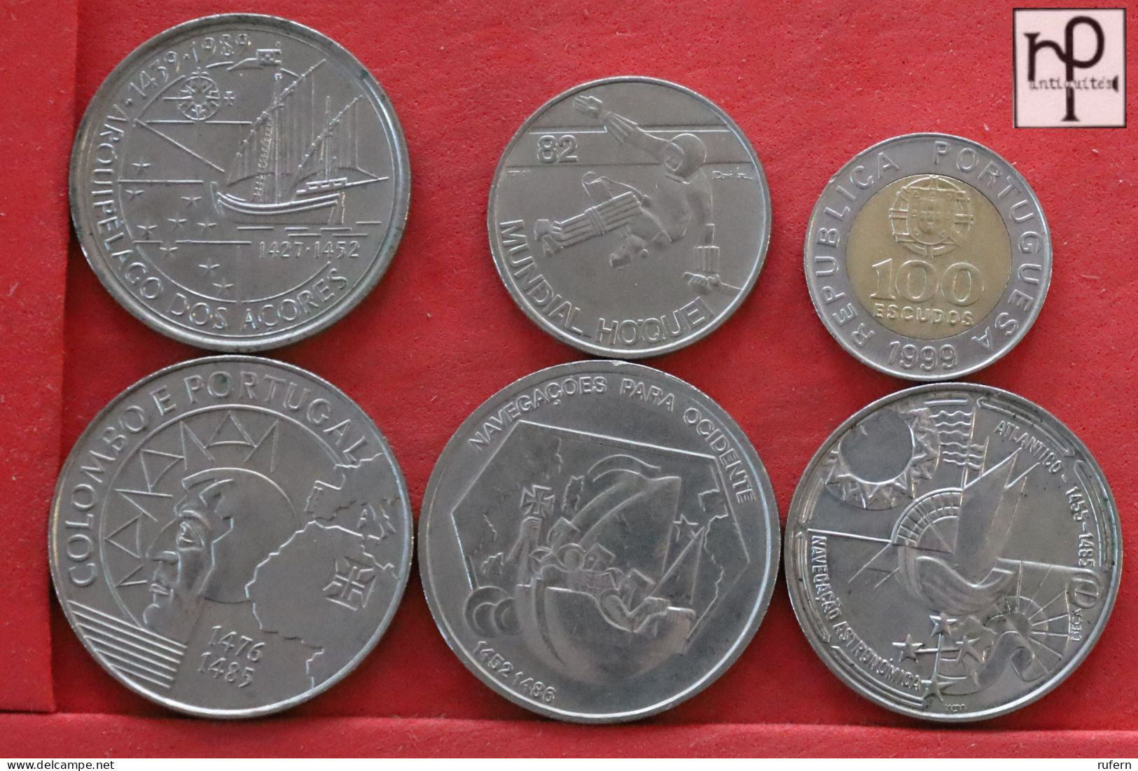 PORTUGAL  - LOT - 6 COINS - 2 SCANS  - (Nº58293) - Kiloware - Münzen
