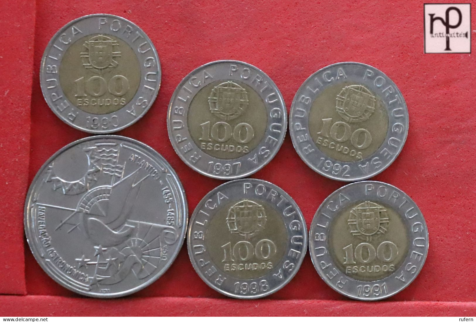 PORTUGAL  - LOT - 6 COINS - 2 SCANS  - (Nº58294) - Kiloware - Münzen