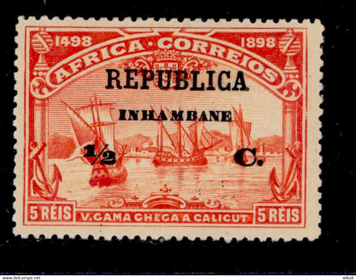 ! ! Inhambane - 1913 Vasco Gama On Africa 1/2 C - Af. 48 - MH - Inhambane