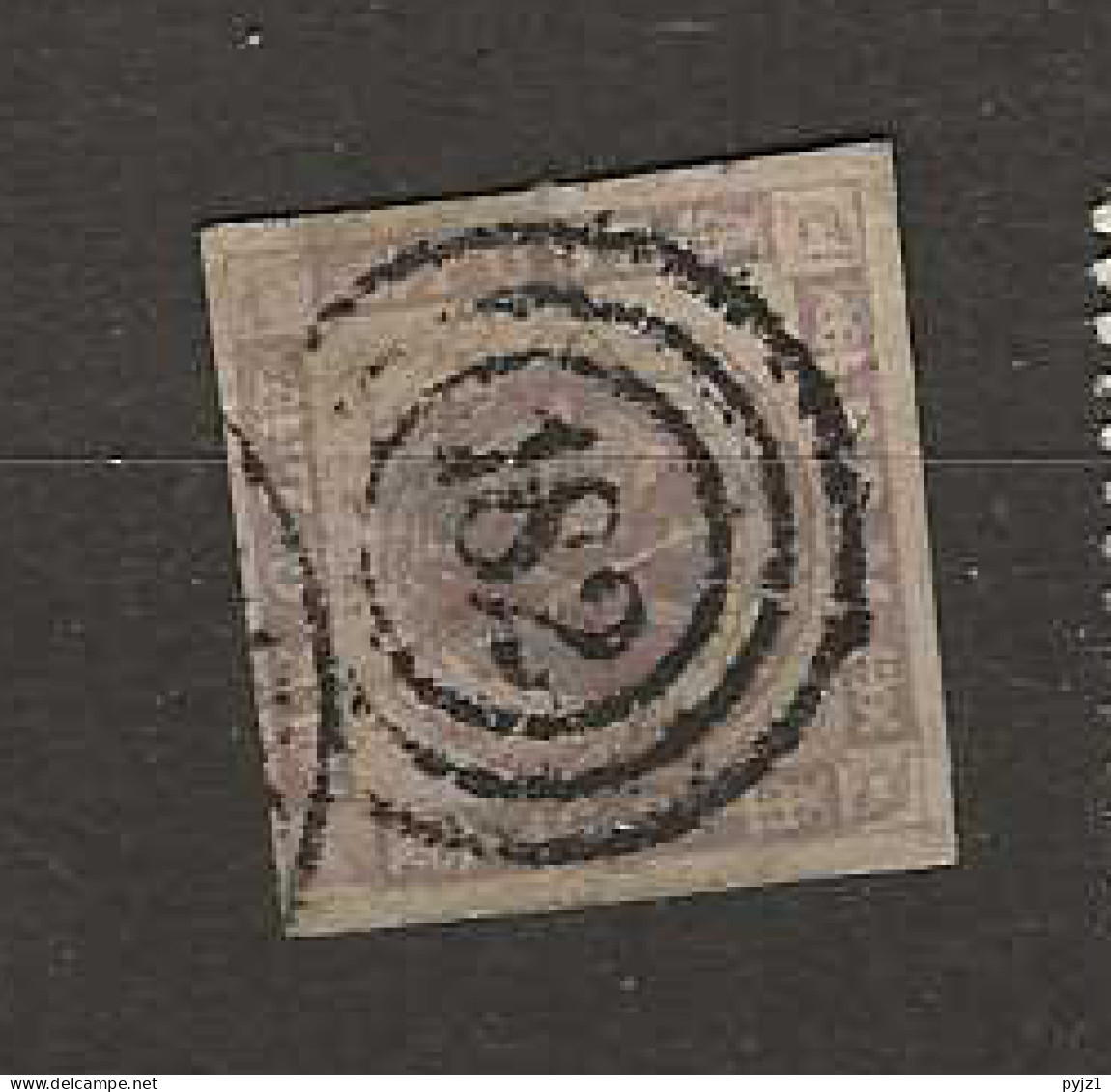 1854 USED Danmark Mi 6, Stempel 182 - Usati