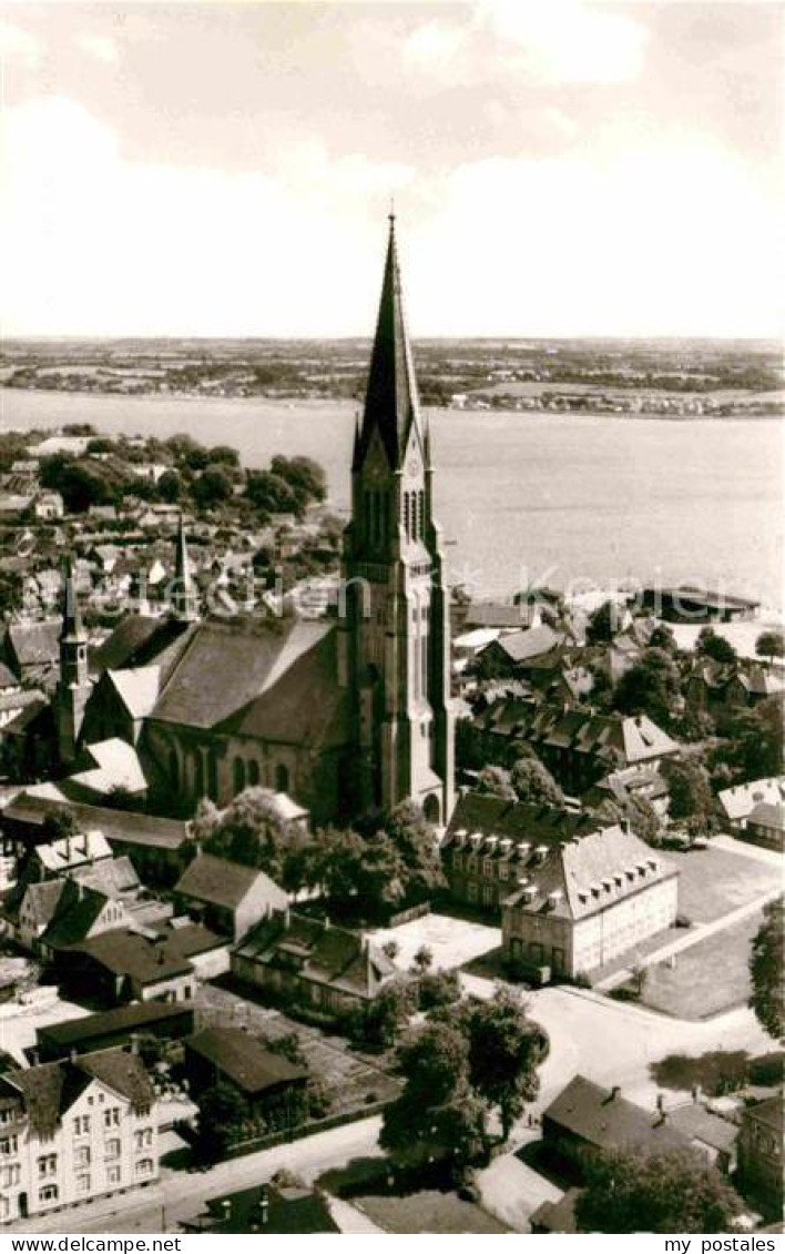 72780095 Schleswig Holstein Fliegeraufnahme Kirchenpartie Und Schlei Schleswig - Schleswig