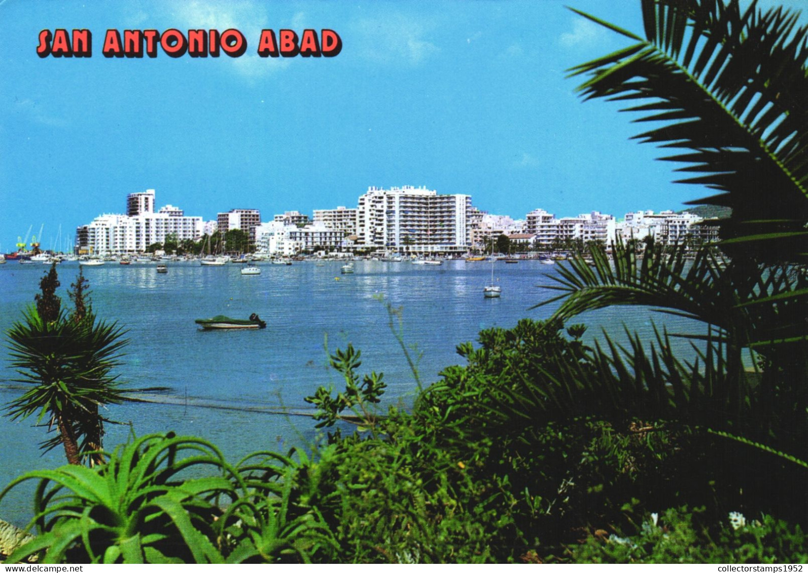 SAN ANTONIO ABAD, IBIZA, TEXAS, ARCHITECTURE, BOATS, SHIPS, UNITED STATES, POSTCARD - San Antonio