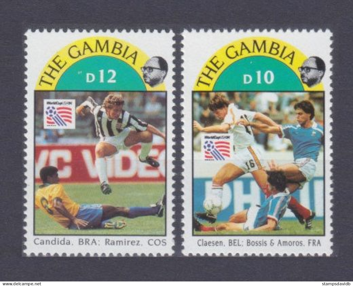 1993 Gambia 1774-1775 1994 FIFA World Cup In USA 11,50 € - 1994 – USA