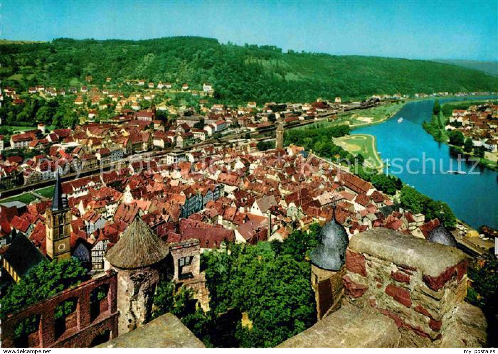 72779686 Wertheim Main Panorama Blick Von Der Burg Wertheim - Wertheim