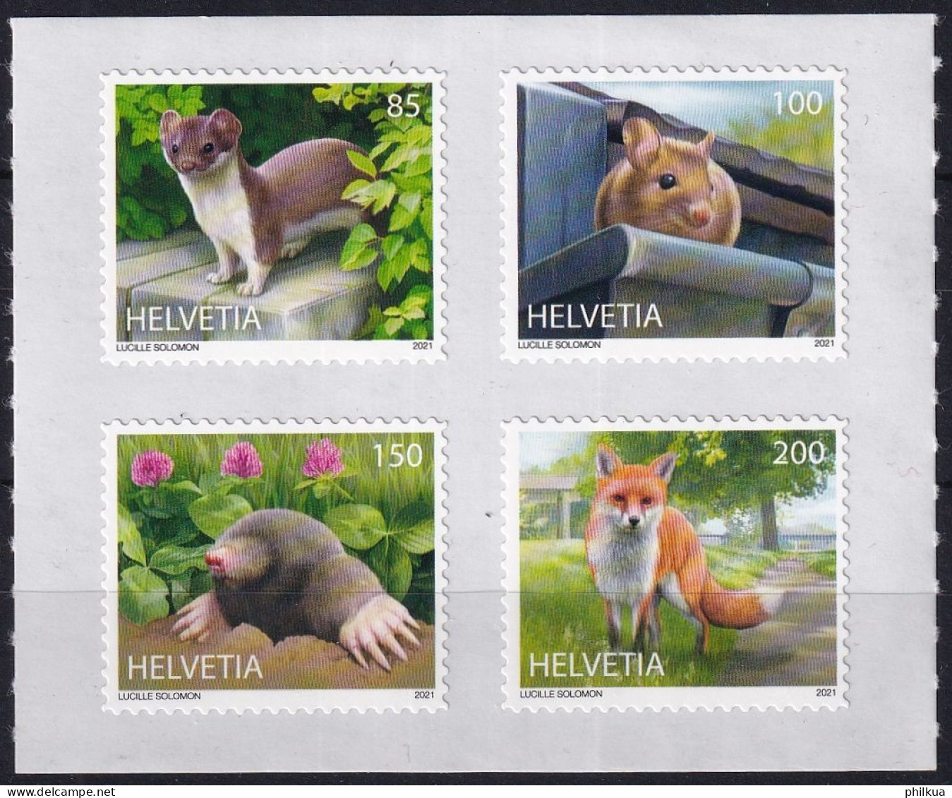 Zumst.1811-1814 / MiNr. 2690 - 2693 Schweiz 2021, 4. März. Tiere In Der Stadt - Postfrisch/**/MNH - Ongebruikt