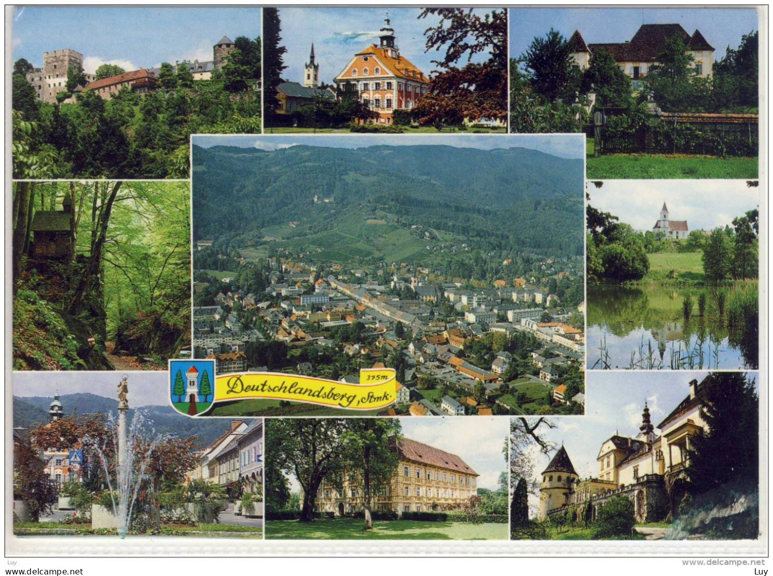 DEUTSCHLANDSBERG - Panorama Flugaufnahme, Mehrbildkarte, Sondermarke, Nice Stamp - Deutschlandsberg