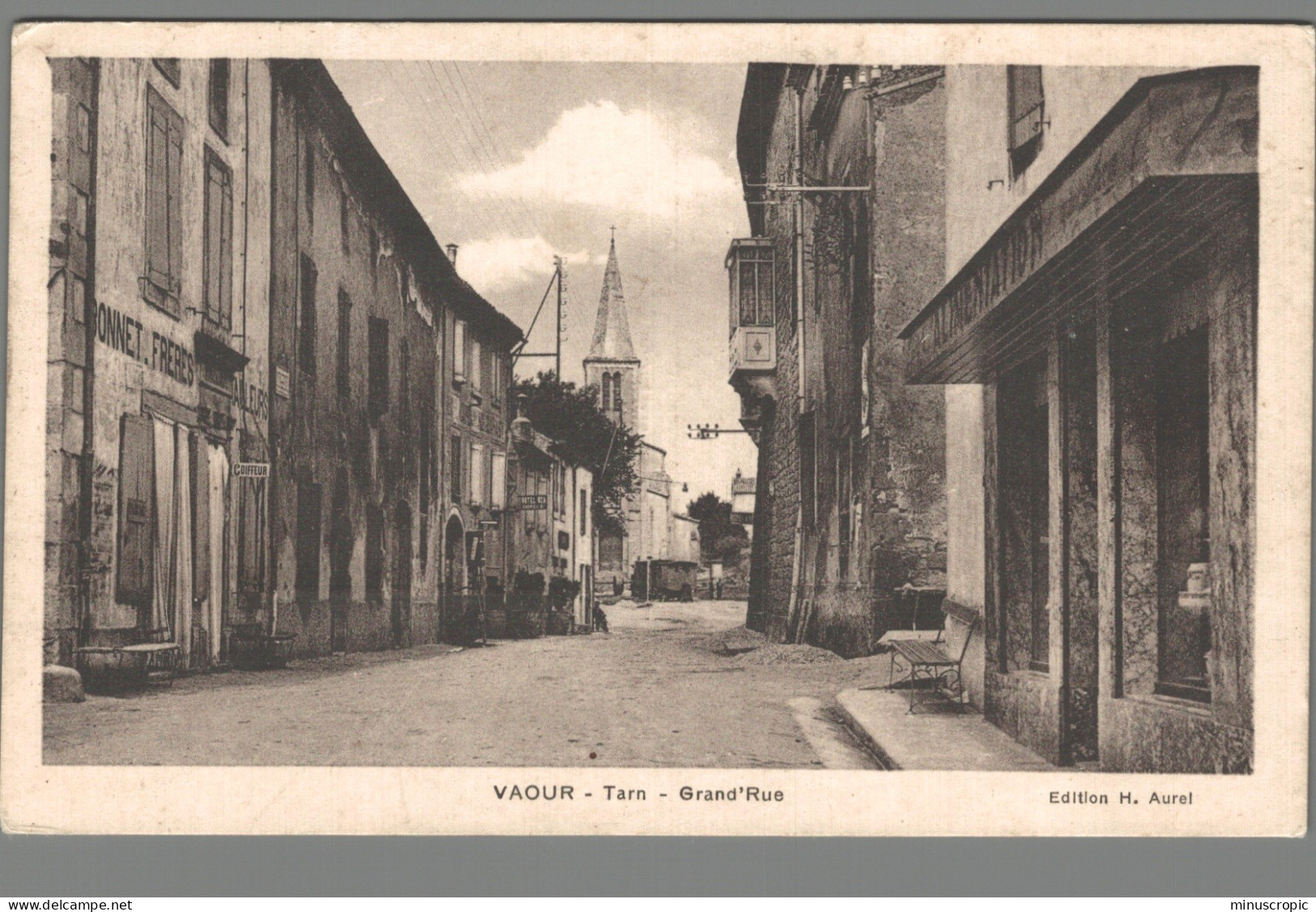 CPA 81 - Vaour - Grand Rue - Vaour