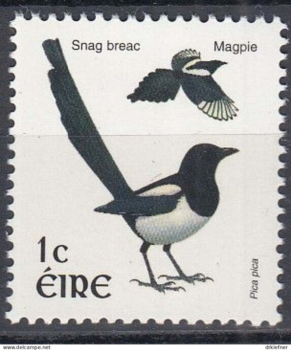 IRLAND  1382 A, Postfrisch **, Einheimische Vögel: Elster, 2002 - Oblitérés