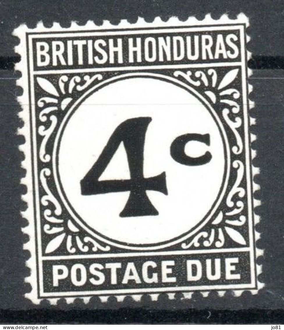 Honduras Anglais YT Taxe 3a Neuf Sans Charnière XX MNH - British Honduras (...-1970)