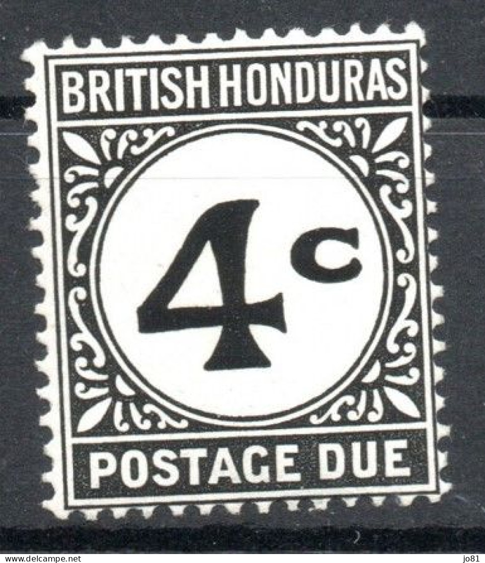 Honduras Anglais YT Taxe 3a Neuf Sans Charnière XX MNH - Honduras Britannico (...-1970)