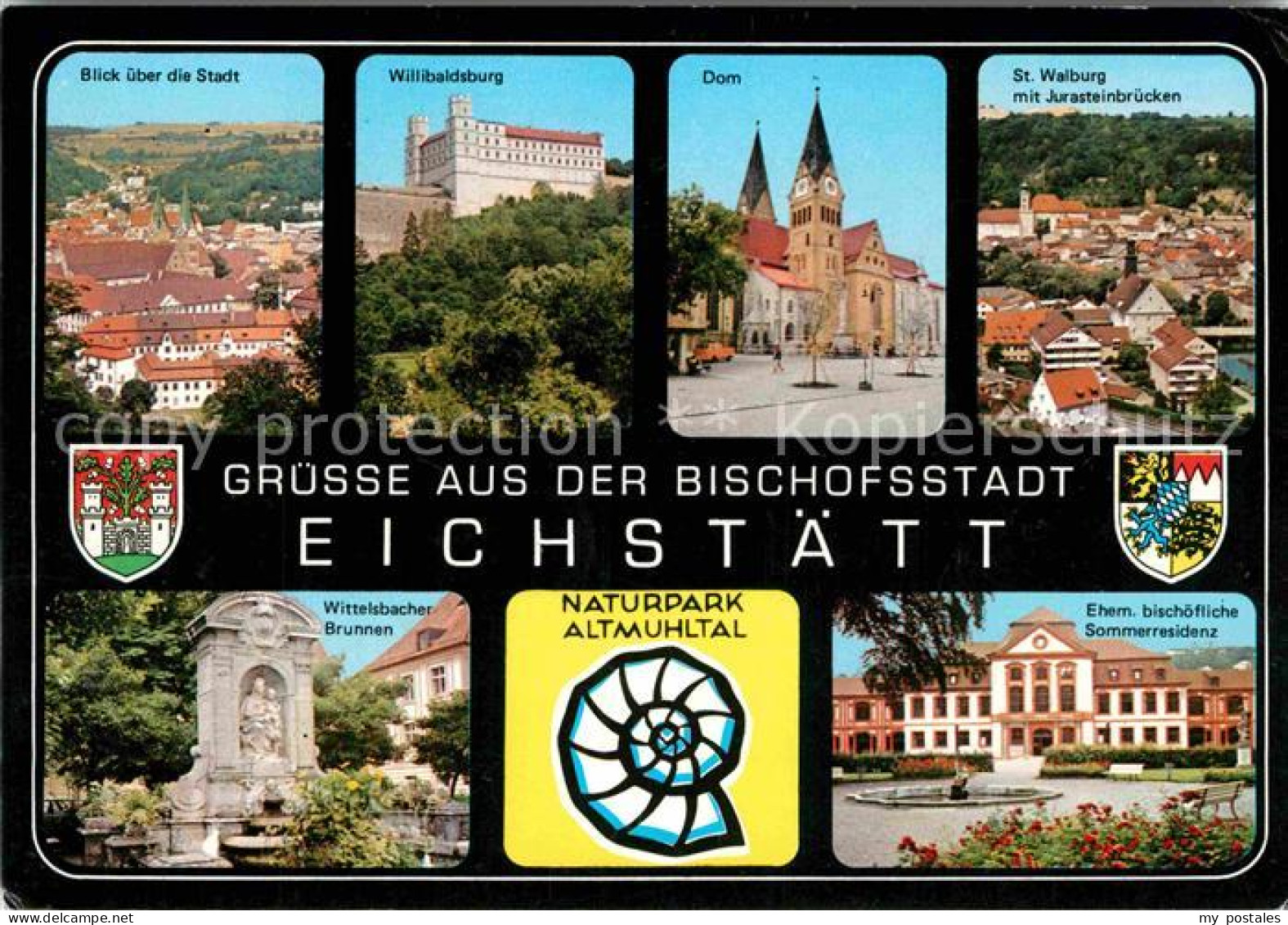 72773750 Eichstaett Oberbayern Willibaldsburg Dom Wittelsbacher Brunnen Jurastei - Eichstätt