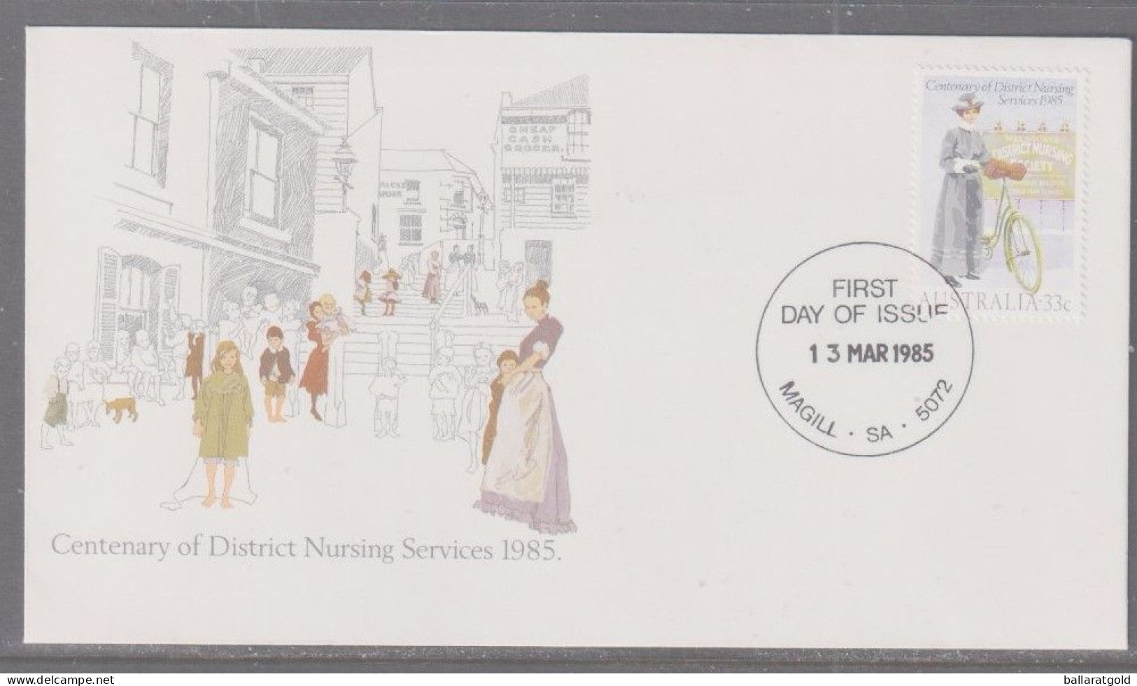 Australia 1985 District Nursing First Day Cover- Magill SA - Lettres & Documents