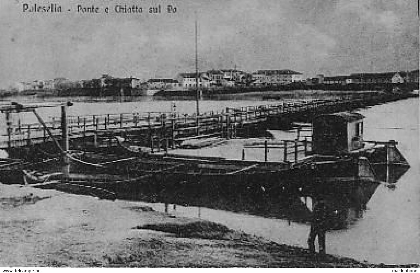 Polesella (Rovigo) - Ponte E Chiatta Sul Po - Timbri Postali Del 1919 E Del 1921 - Piazza V. Emanuele - Rovigo