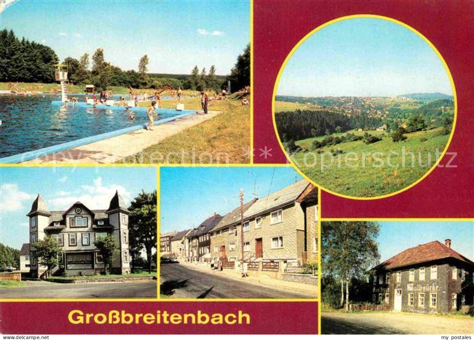 72773399 Grossbreitenbach Thueringen Freibad Panorama Betriebsferienheim Hohe Ta - Nassau