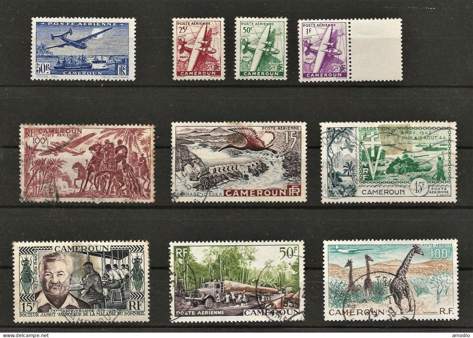 Cameroun Poste Aérienne 1/3, 11 N** 39, 43, 45/47 Oblit. - Airmail