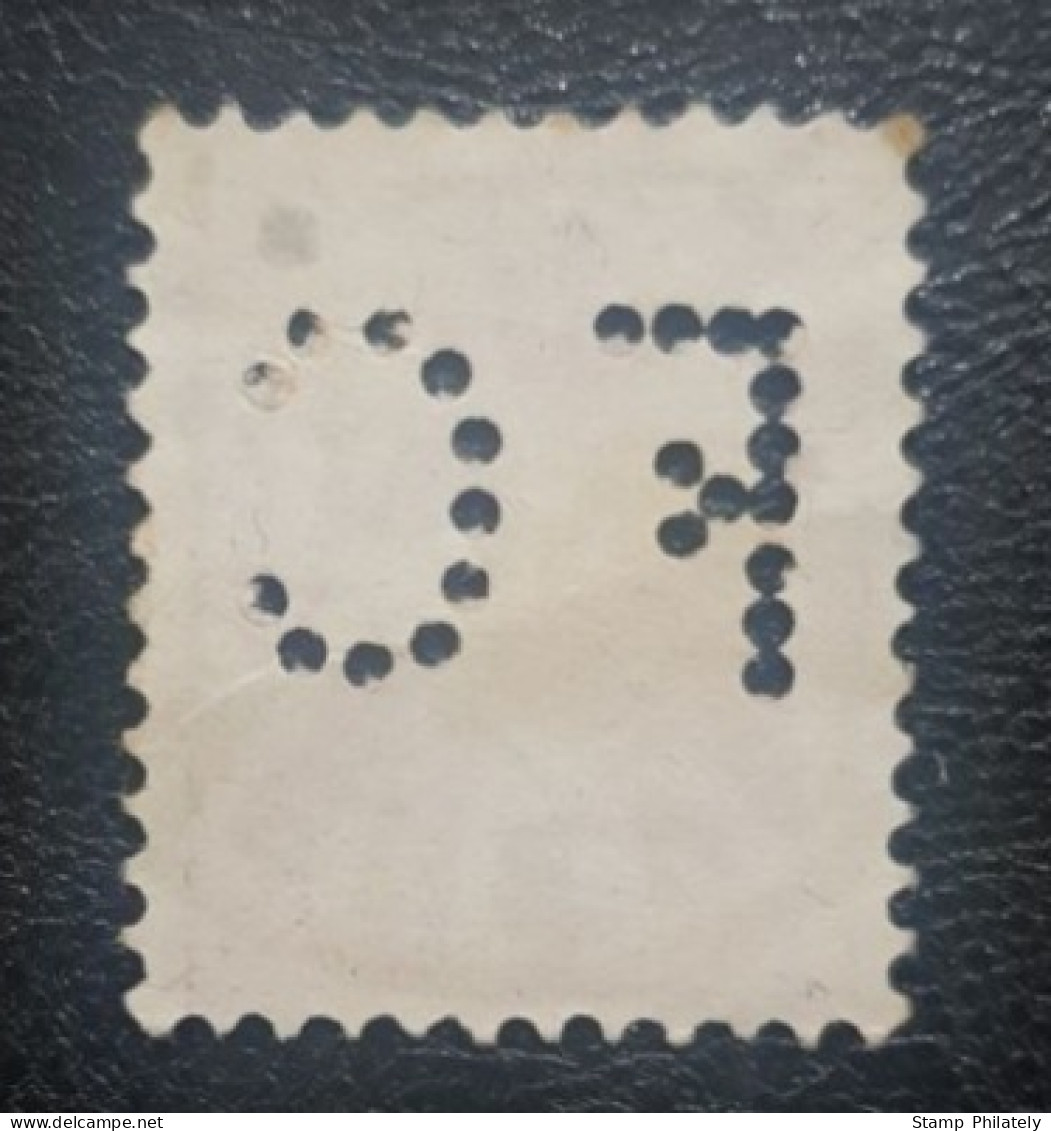 Switzerland Used Postmark Perfin Stamp Geneve Cancel - Perforadas