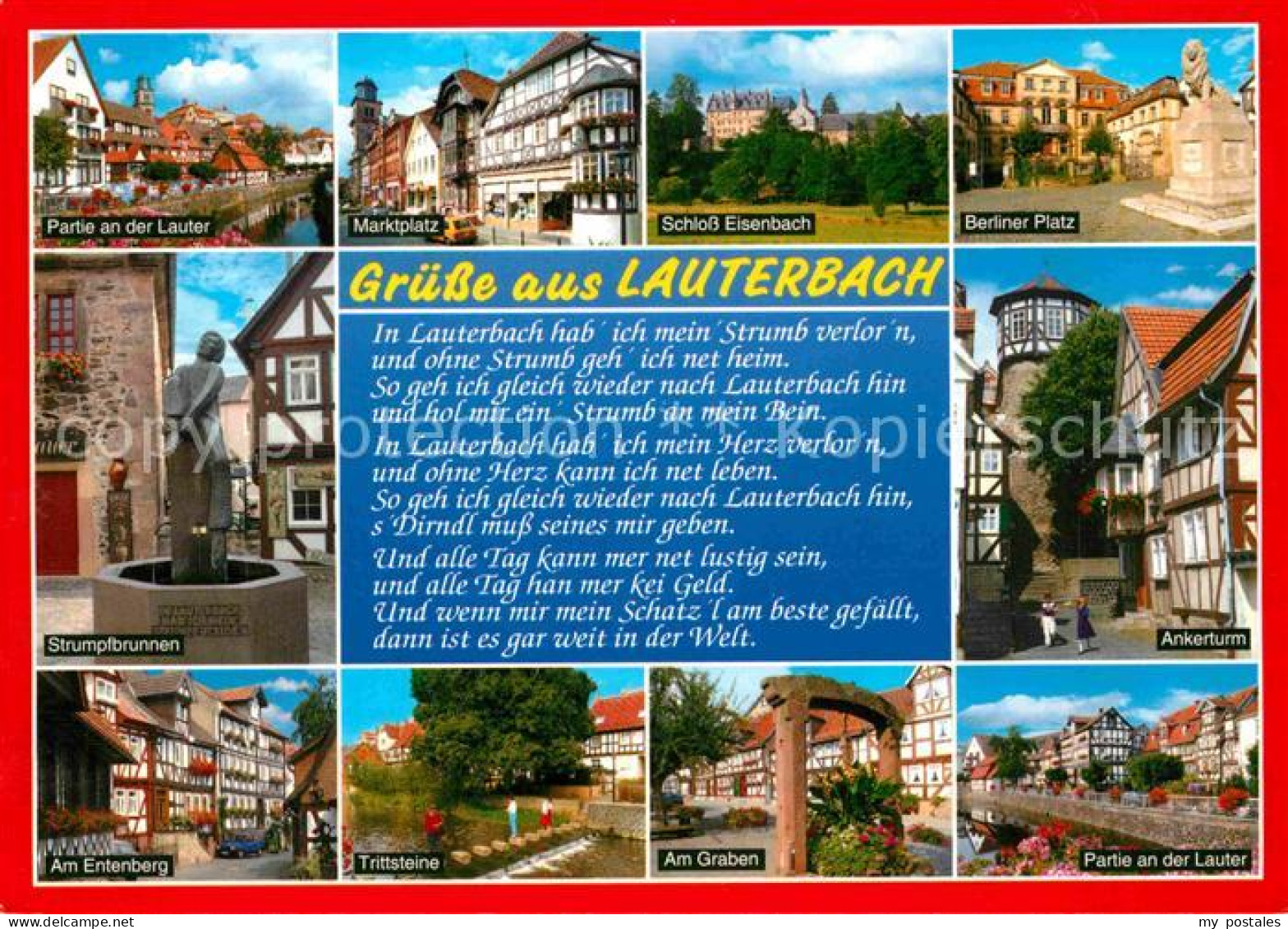 72772804 Lauterbach Hessen Lauterpartie Markt Schloss Eisenbach Berliner Platz S - Lauterbach