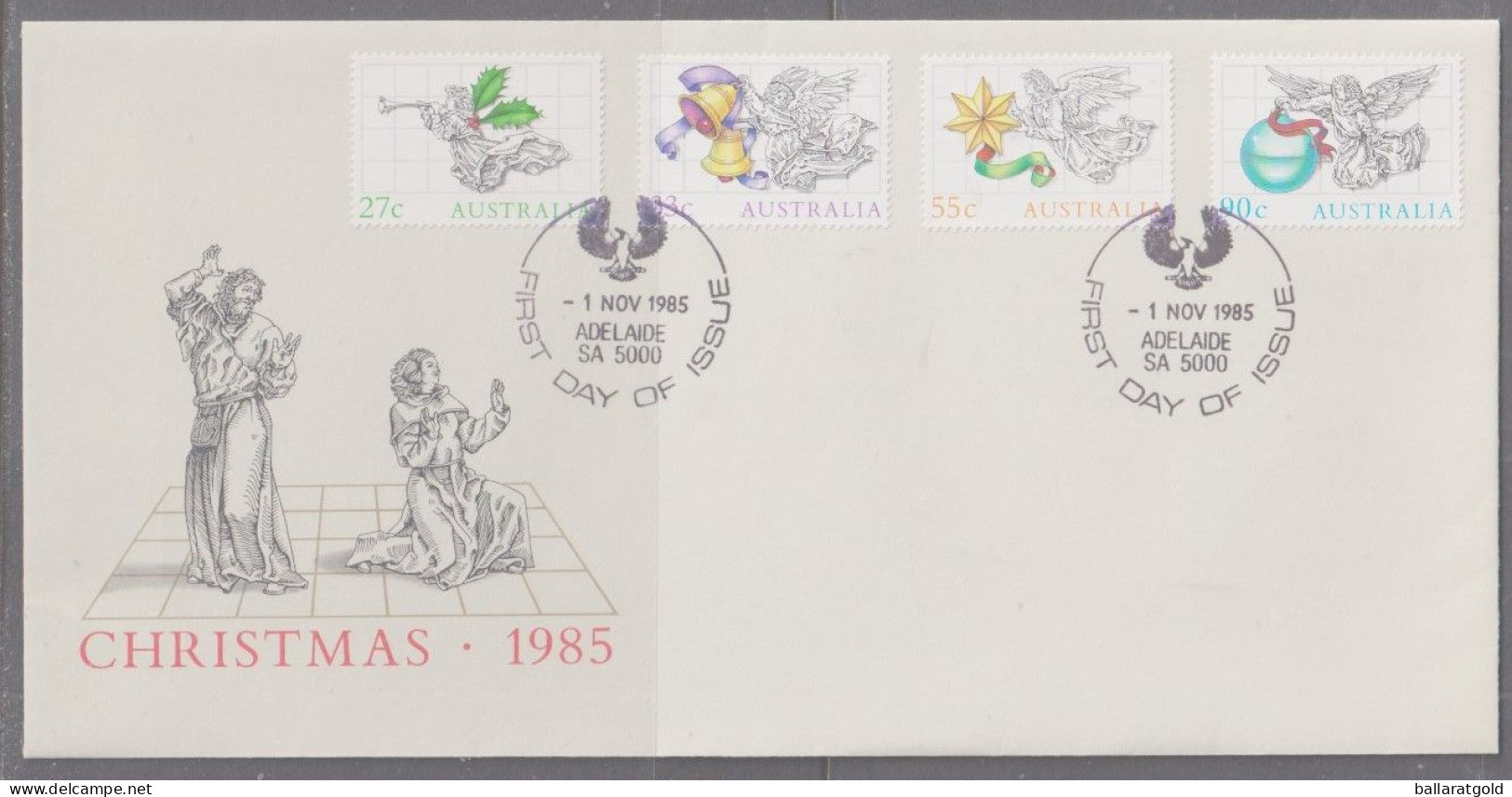 Australia 1985 Christmas X 2 First Day Cover - Prospect East - Adelaide - Briefe U. Dokumente
