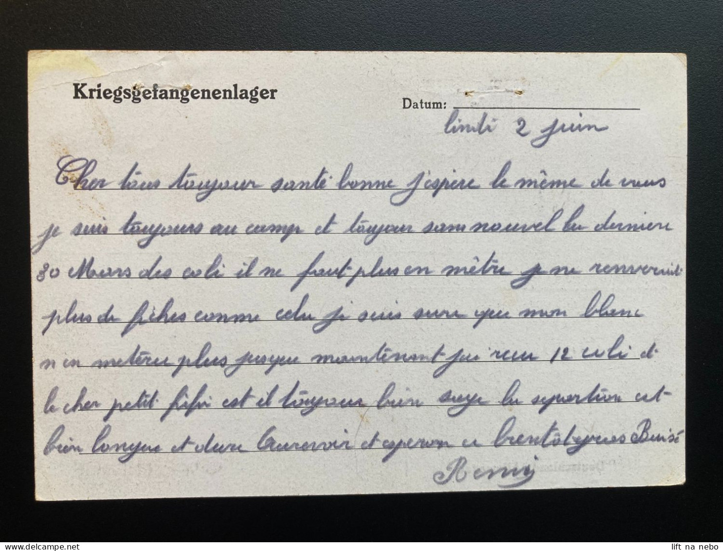 From Stalag X B 14.6.1941 To Belgium WWII WW2 POW Prisoner Of War Censuur Geprüft KRIEGSGEFANGENENPOST - Courriers De Prisonniers