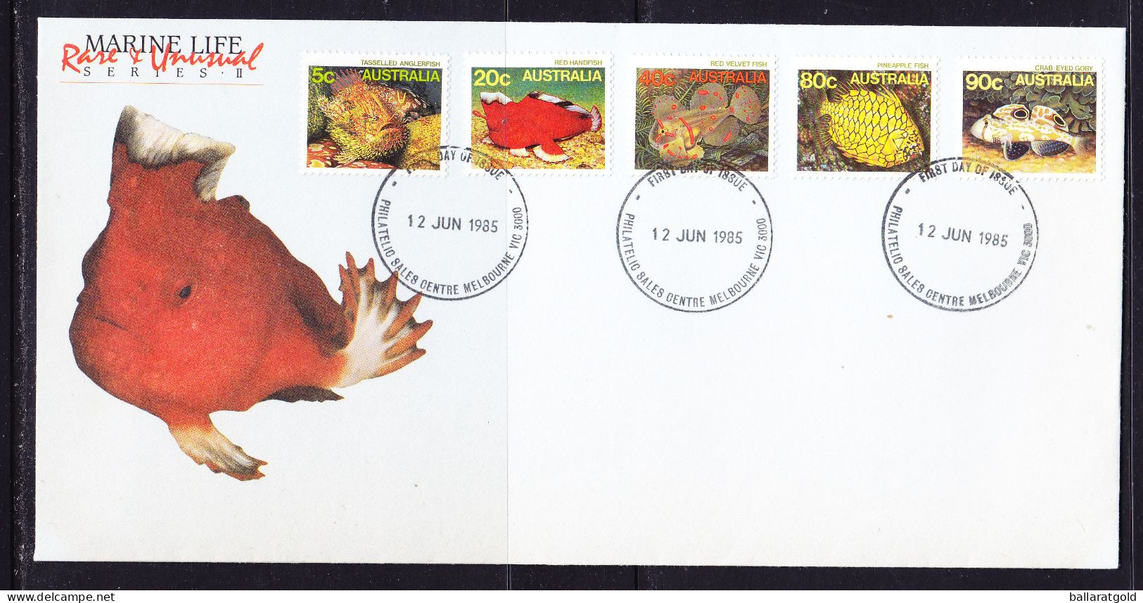 Australia 1985 Marine Life First Day Cover - Melbourne Philatelic - Brieven En Documenten