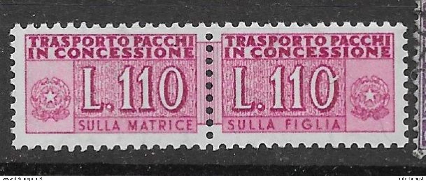 Italy Mnh ** 450 Euros 1955 Good Star Watermark Perfect Quality (no White Scratch, Sorry For Scan) - Paquetes Postales