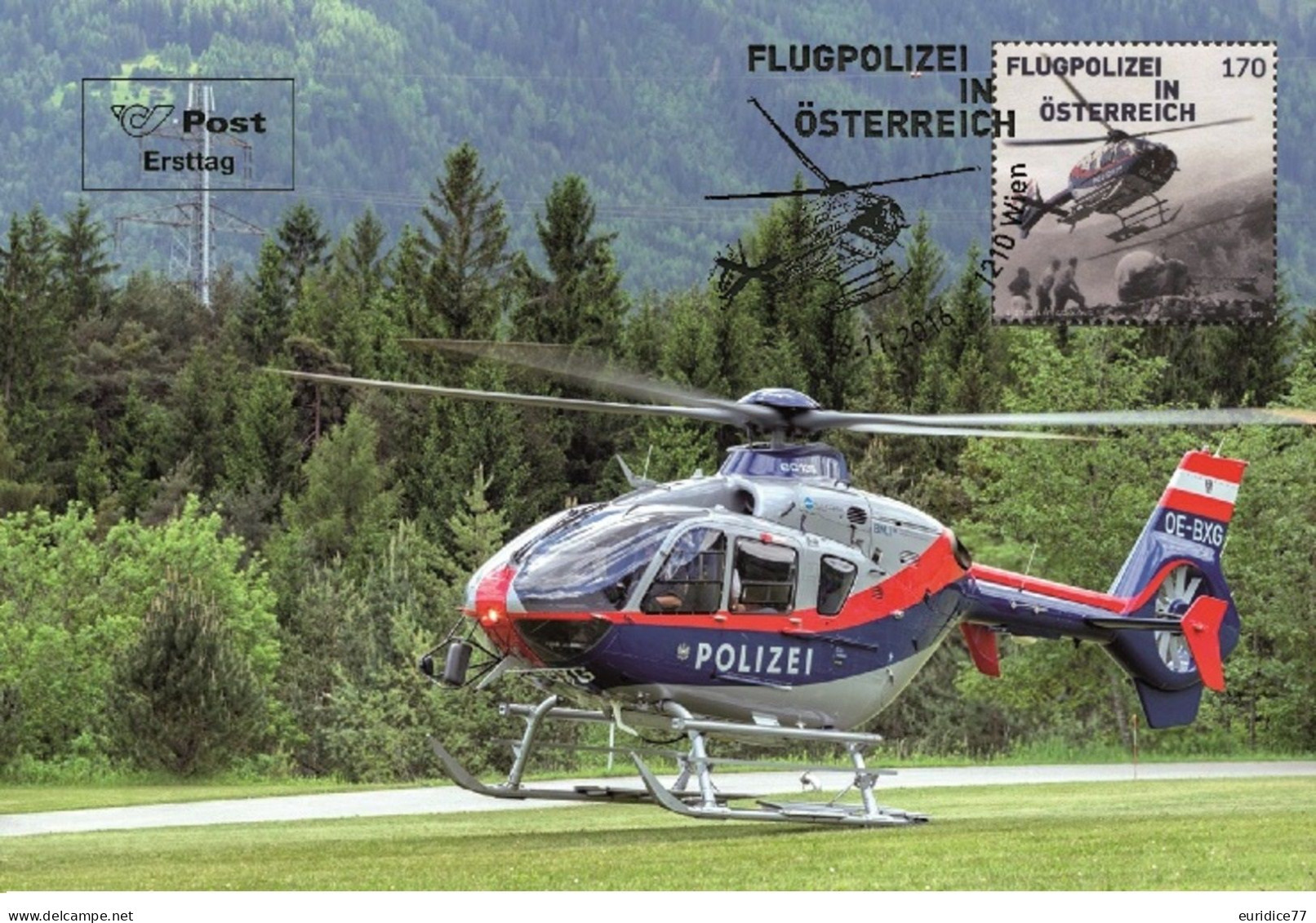 Austria 2016 - Flugpolizei In Österreich Carte Maximum - Maximumkaarten