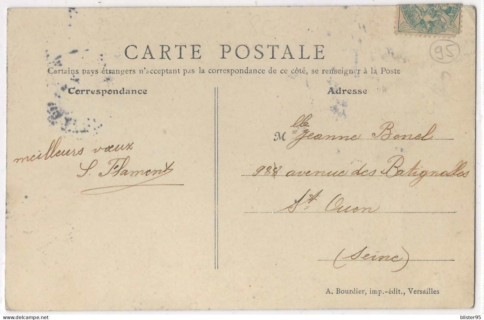 Entrée D Eragny (95) Cote De La Gare , Envoyée En 1900/1910 - Eragny