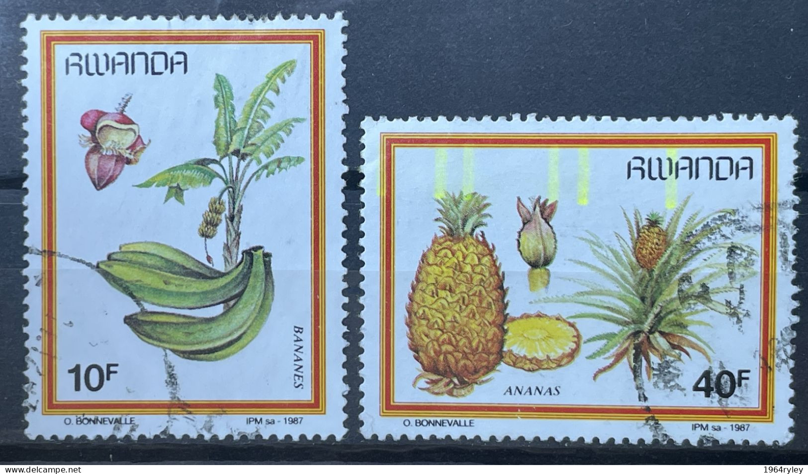 RWANDA -  (0) - 1987 - # 1370/1374  2 Values - Used Stamps