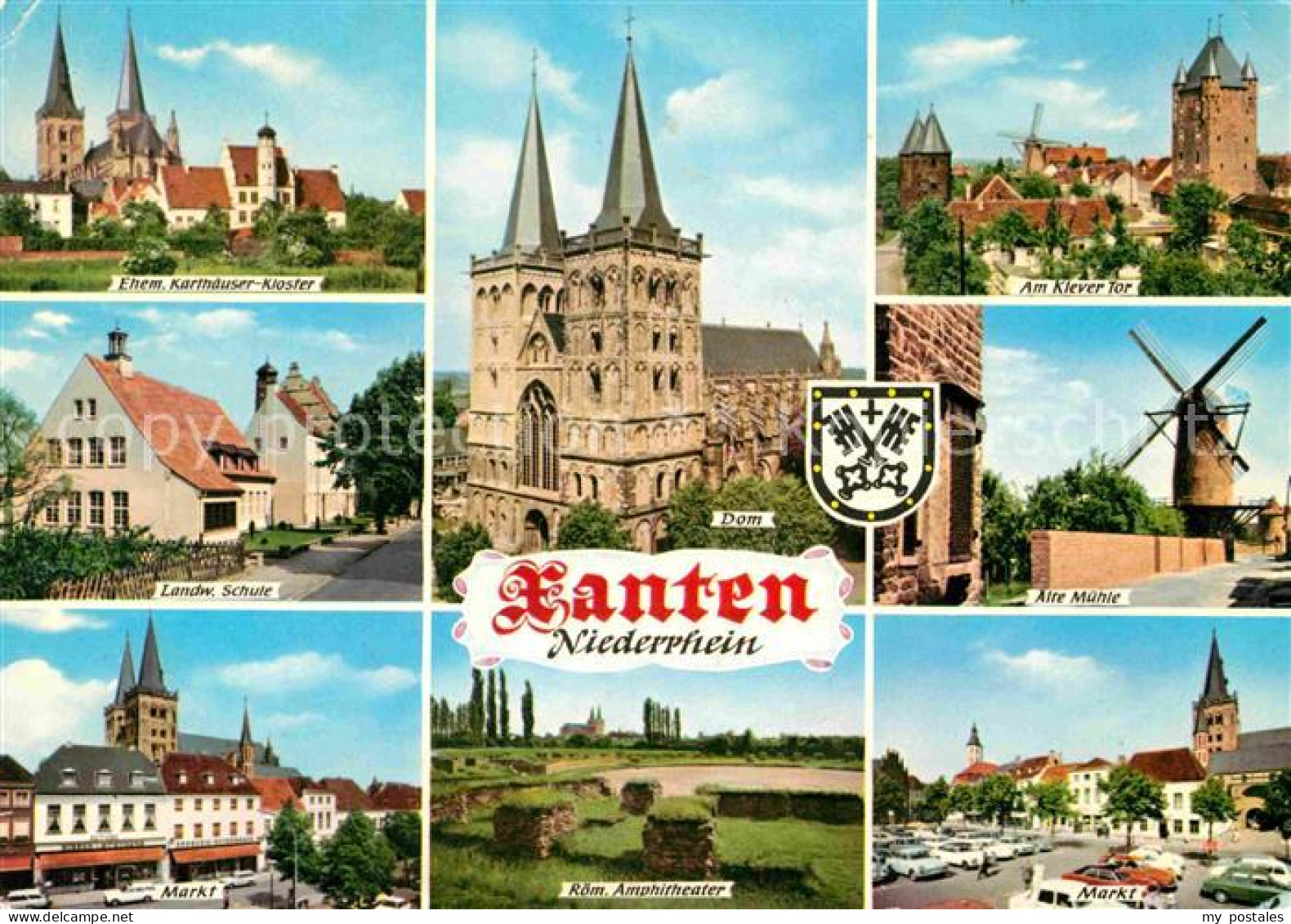 72771674 Xanten Ehem Karthaeuser Kloster Dom Klever Tor Schule Alte Muehle Markt - Xanten