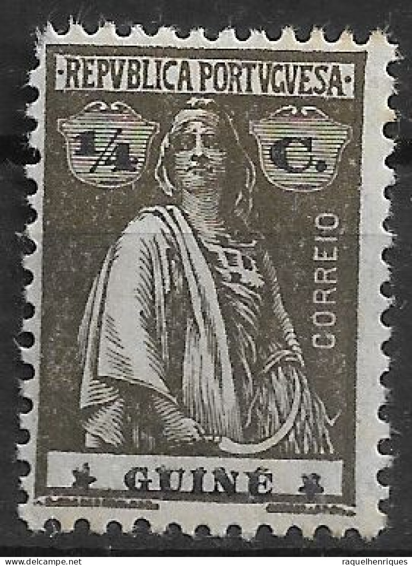 PORTUGUESE GUINEA 1921/22 CERES 1/4C - 12x11.5 - STARS III-II - MH (NP#72-P07-L6) - Portugiesisch-Guinea