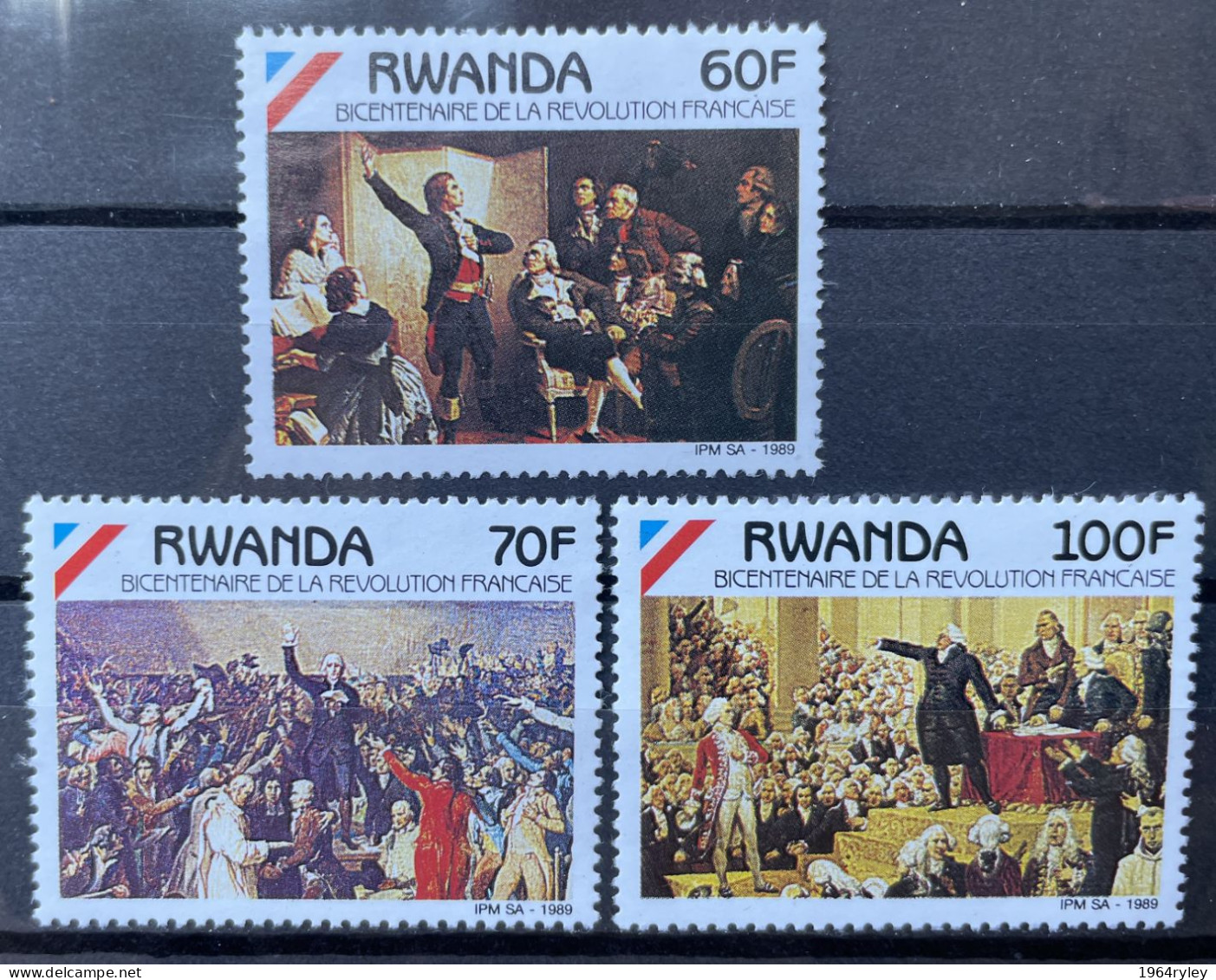 RWANDA -  MNG - 1989 - # 1421/1424  3 VALUES - Nuevos