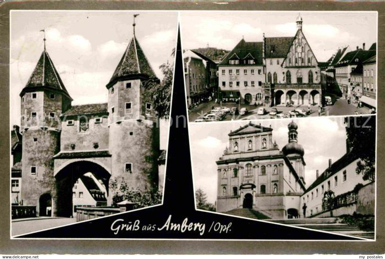 72771297 Amberg Oberpfalz Stadttor Kirche Marktplatz Amberg - Amberg